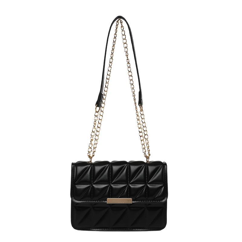 Bolso de diseño de moda francesa para mujer 2025 nuevo bolso diagonal de un solo hombro pequeño bolso cuadrado de cadena de rombo de textura de fragancia pequeña