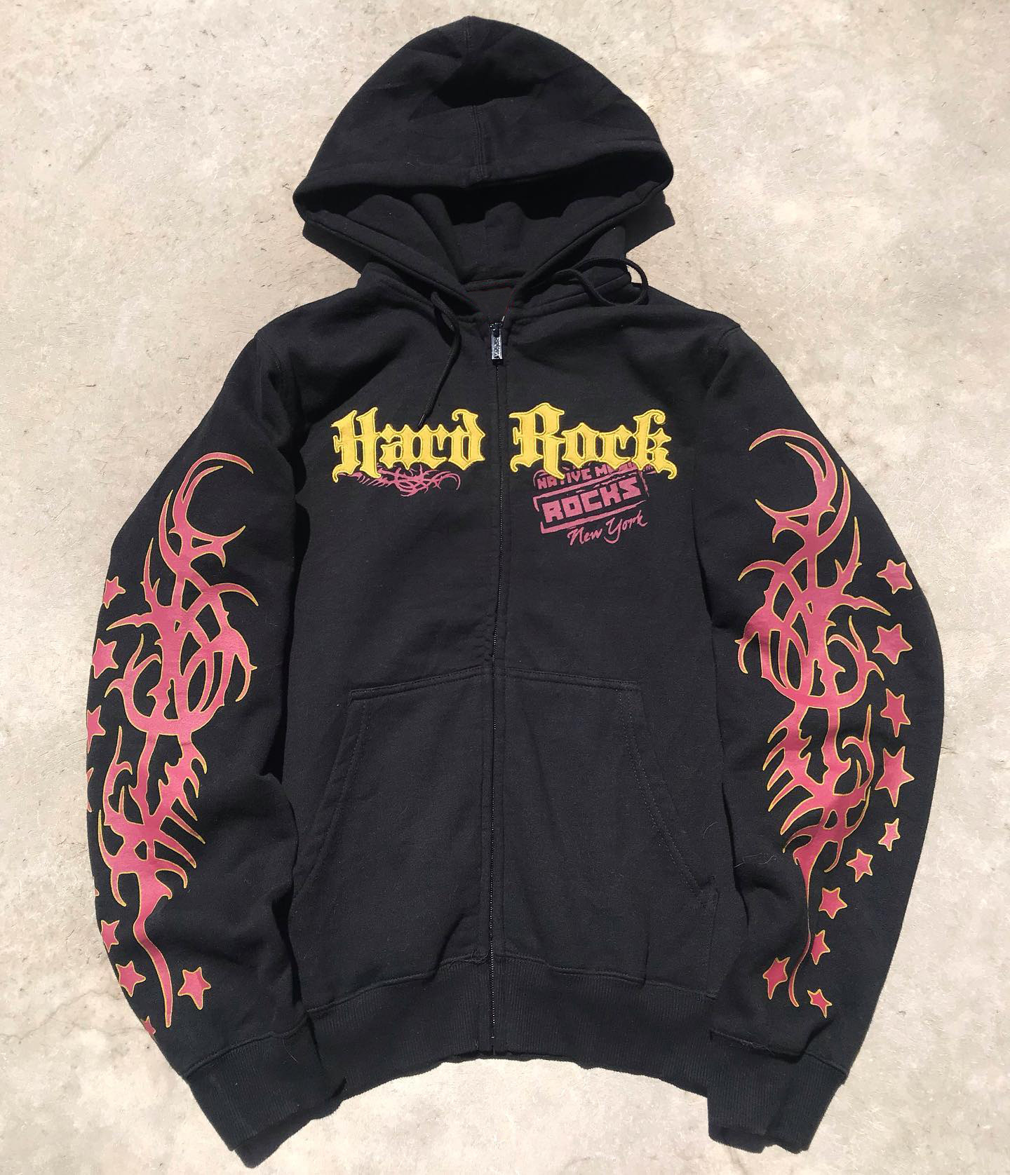 Men's Clothing autumn and winter sweatshirt street retro print embroidery loose plus velvet hooded_voghion.com