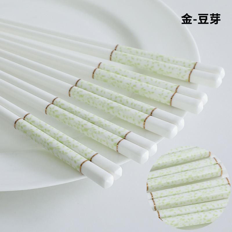 新しいアイデアの陶磁器の箸は滑り止めでカビが生えにくいです。|undefined