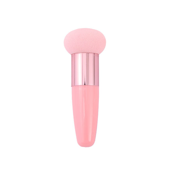 in stock bullet diagonal puff mushroom puff puff with handle pink sponge puff beauty utensil