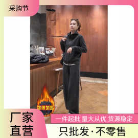 气质高级感连帽卫衣套装女春秋款2025新款休闲运动服直筒裤两件套