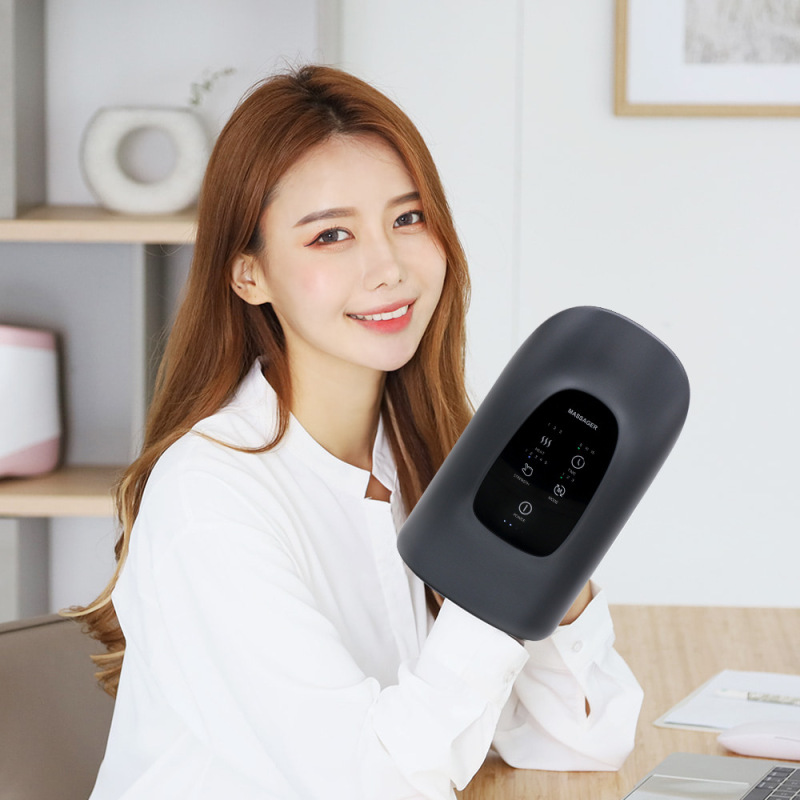クロスボーダー新型手マッサージ器エアバッグ加熱塗布振動経絡ツボ押し揉み手のひらマッサージ器|undefined