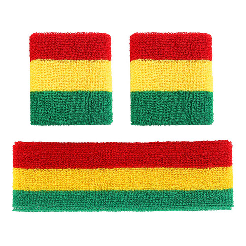 Sports thermal sweat-absorbent towel wristband headband basketball tennis badminton table tennis badminton hair tie set for wholesale