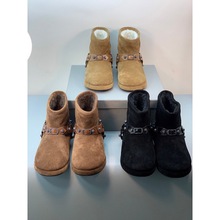 ���Qԭ��2025�¿���Ƥ��ëƤ����ѩ��ѥŮ�ӽq��ů��ѥƽ����ЬŮ