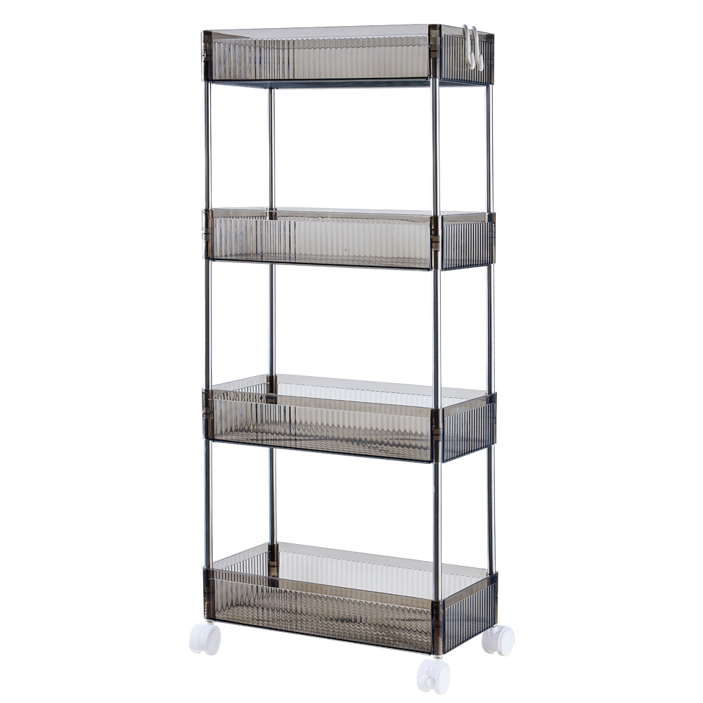 Cuarto de almacenamiento de baño hogar piso almacenamiento rack almacenamiento brecha polea carro almacenamiento rack