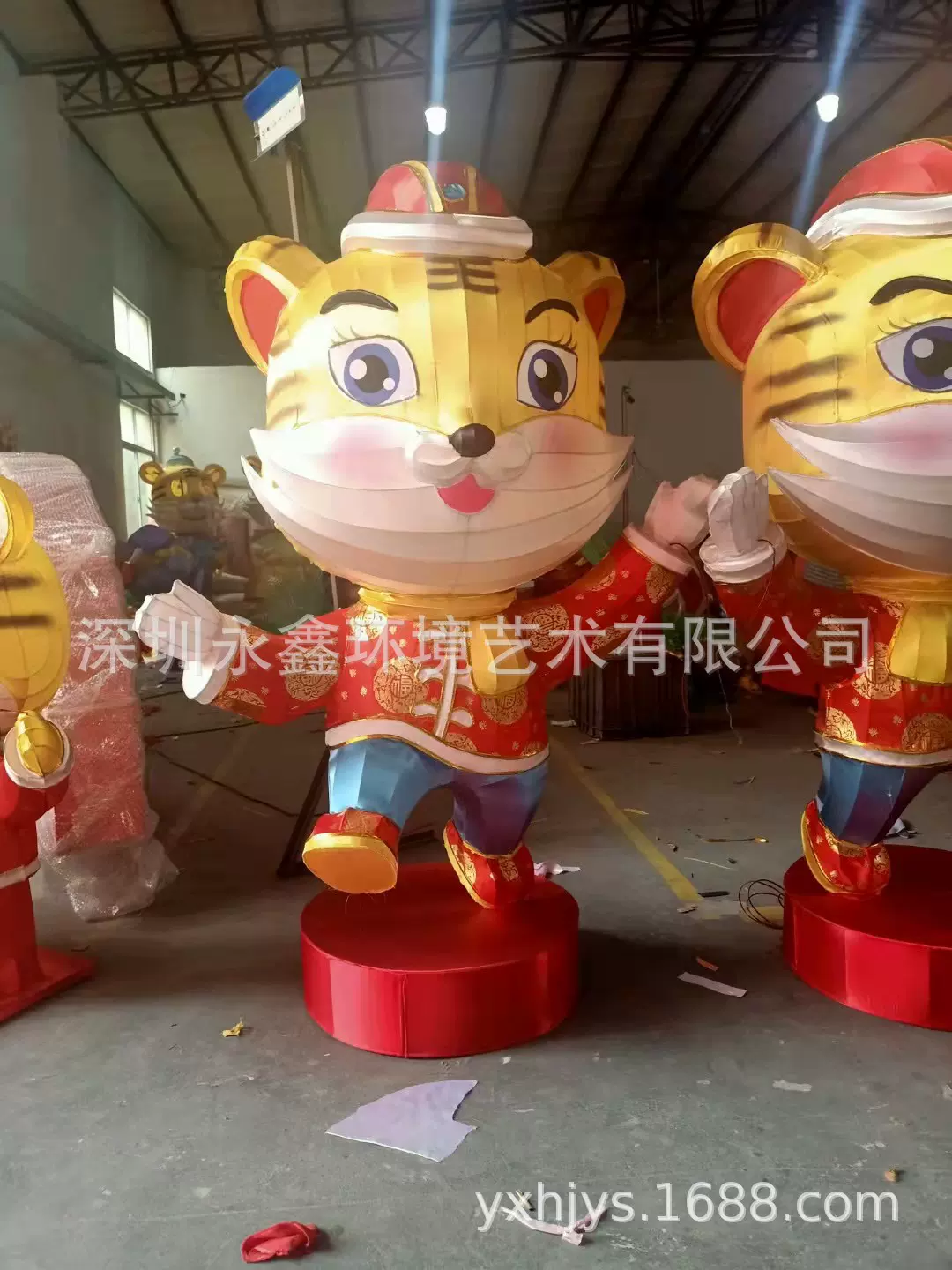 厂家承接春节元宵装饰花灯彩灯自贡灯组元宝钱袋公仔元素新年灯会