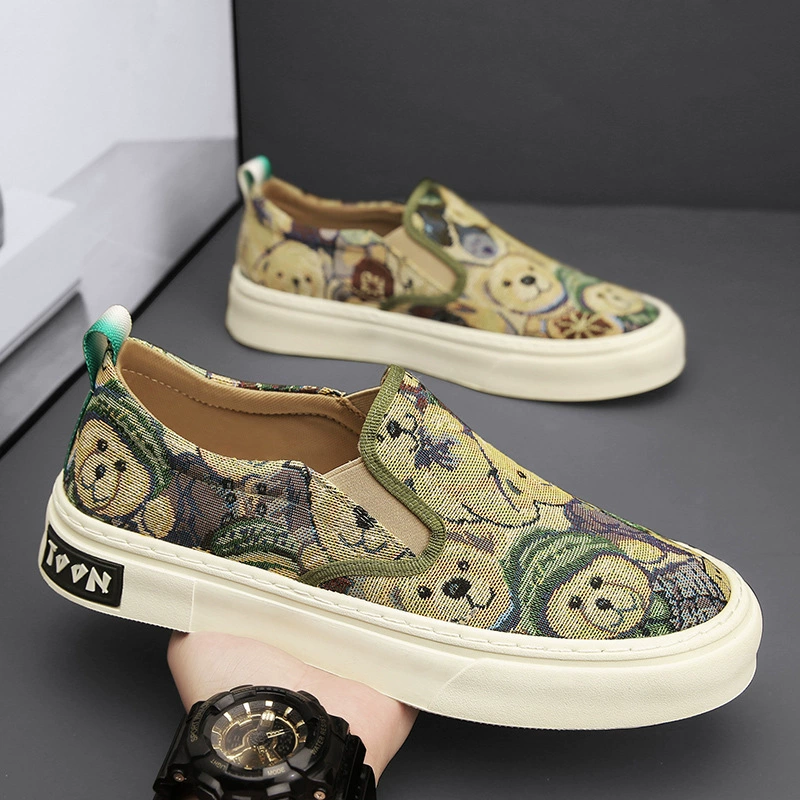 Cloth summer breathable sports footwear for leisure, sneakers
