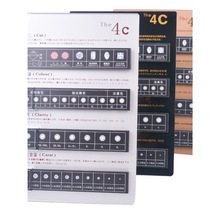 珠宝钻石4C牌展示牌压克力4C板裸钻鉴定切工标示分级销售讲解道具