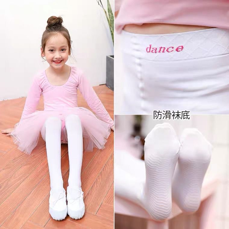 Children's Dance Socks 90D Girls' Leggings Plus Anti-Pilling Stockings White Stockings Grade Examination Socks Wholesale