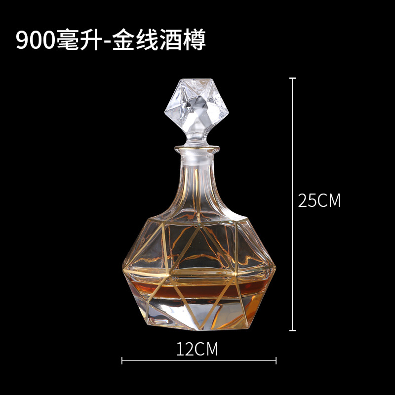 금실로 장식한 와인병 1병 - 3호