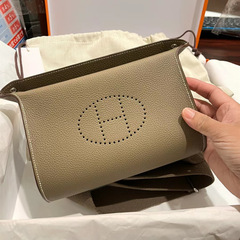 真皮小包包2024新款春夏迷你凱莉包女頭層牛皮女士斜挎小包