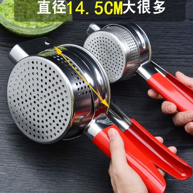 Large stainless steel vegetable water extractor, kitchen tool for squeezing out vegetable juice, used for squeezing dumpling filling and vegetable dehydration