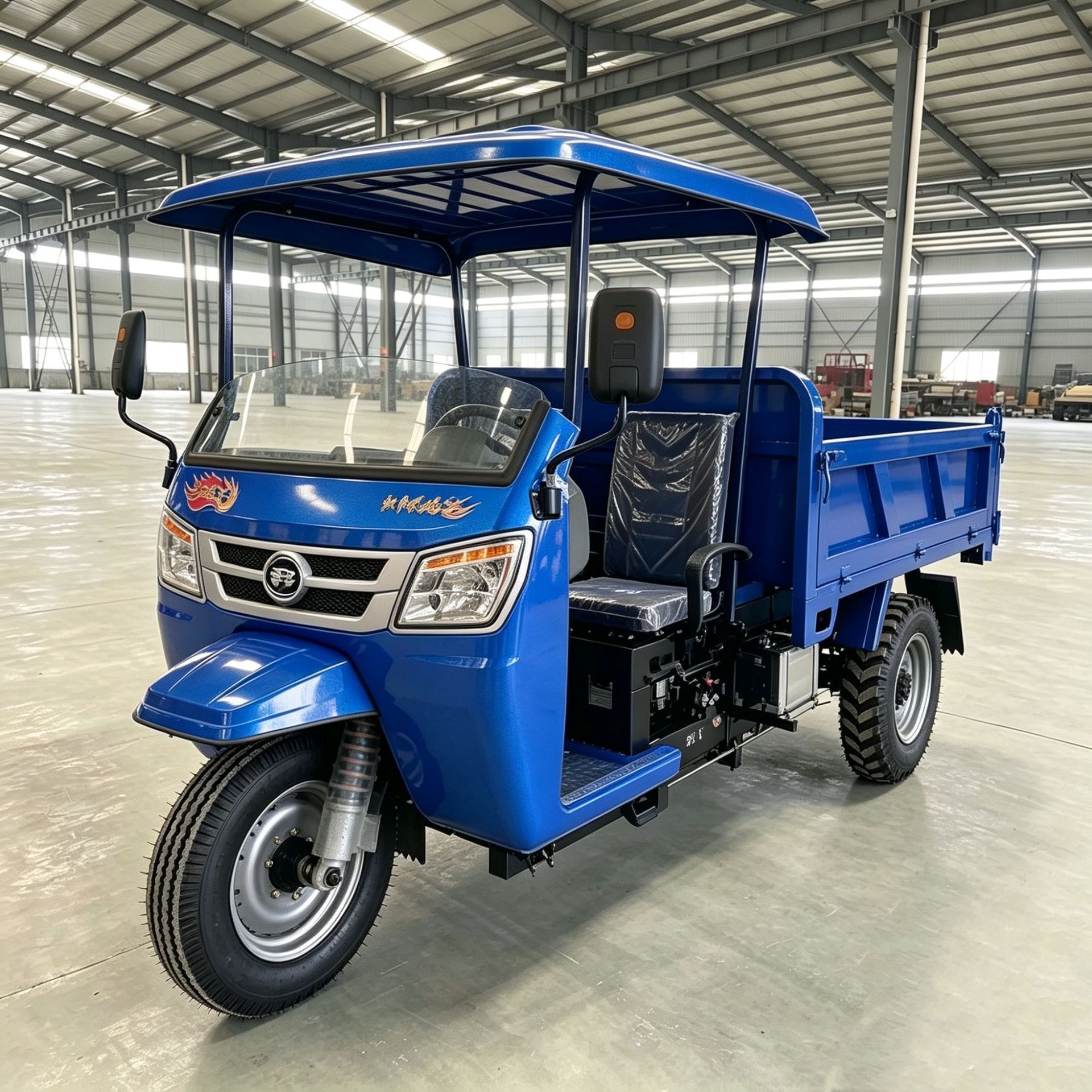 Foreign trade diesel passenger tricycle, low fuel consumption, durable, suitable for short-distance passenger transportation in African towns