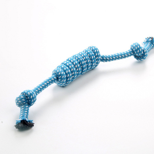 Supply Candy Festival Cotton Rope Drag Ball Toys Double Knot Cotton Rope Pet Toys Tug of War Rope Knot Play