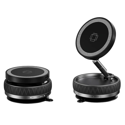 Adsorption Car Wireless Charger 15W – Car phone holder - k11c-wireless-charging-stand-black