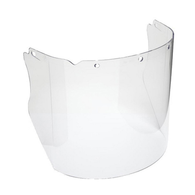梅思安MSA 10115836 PC材质透明防冲击防护面屏 头戴式防飞溅面屏