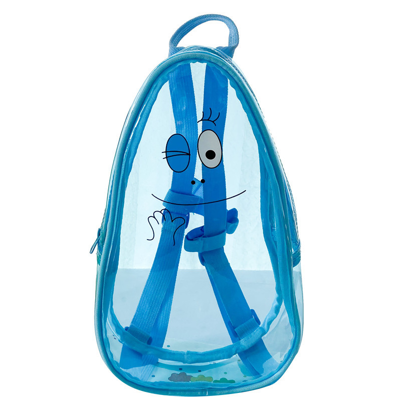 INS Kids Cartoon mochila mochila Baba papá lindo bebé bebé hombre y mujer plástico transparente mochila de gelatina