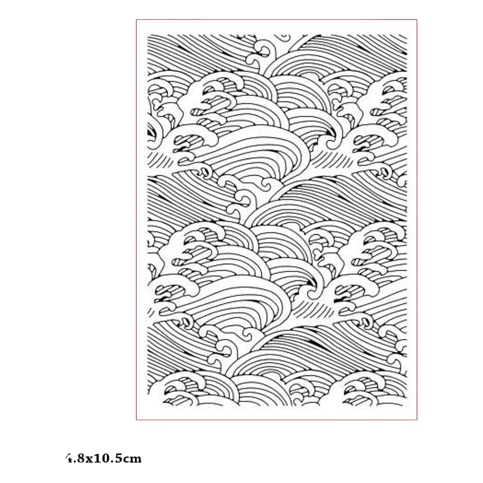 DIY пластиковый вогнуто-выпуклый шаблон для тиснения вогнуто-выпуклая пластина для тиснения формованный зажим с цветочным принтом EM274