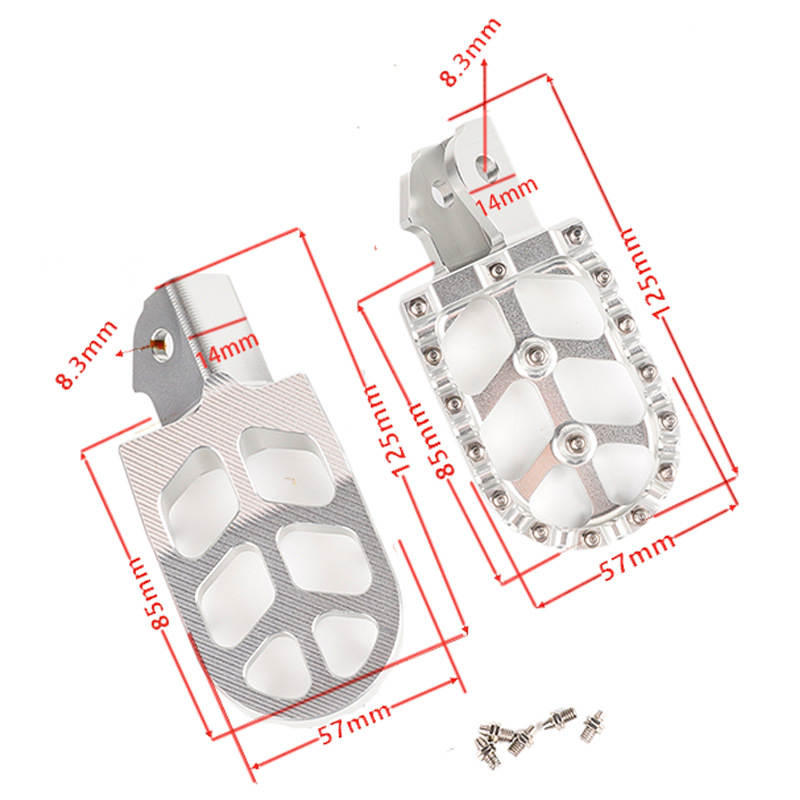 Suitable for Qiu Long Light Bee X Electric Off-Road Vehicle Cnc Aluminum Alloy Pedal Anti-Slip Modification Accessories