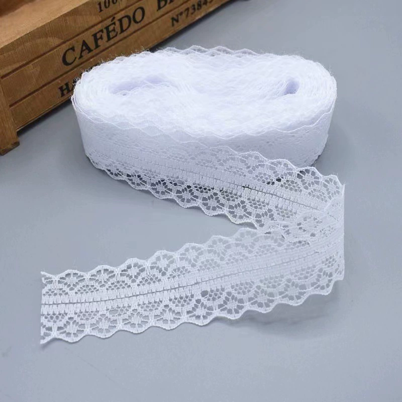 Lace Trim Model 1658-2, Polyester, 3 cm Width, 400 yd Roll, 30 Colors