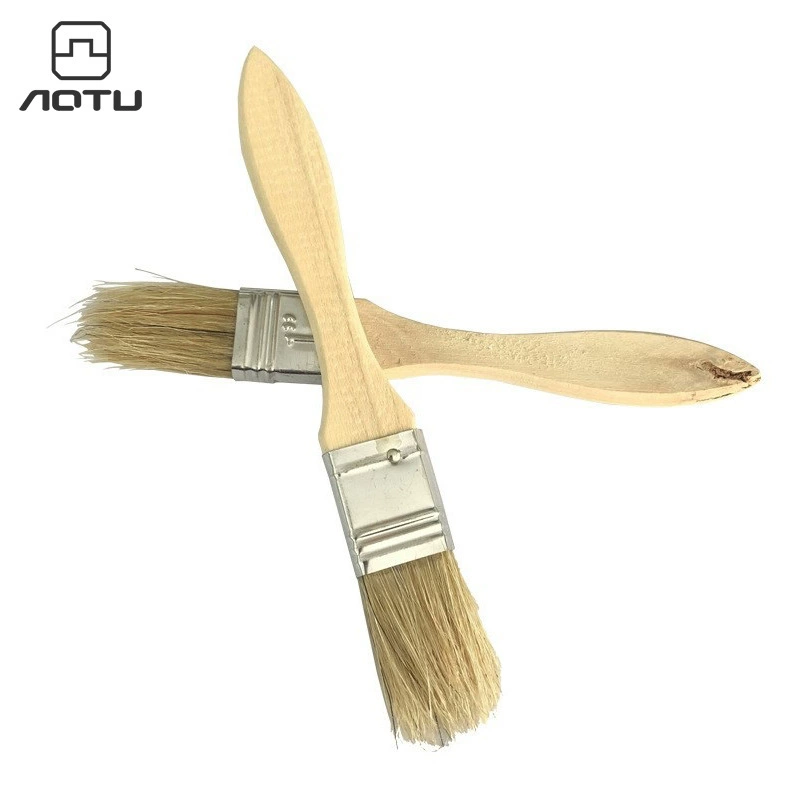 Bump Barbecue Boutique Venue свиная шерсть деревянная ручка щетка для гриля практичная масляная кисть свинина щетка для гриля AT6337