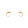 Fashionable earrings from pearl, simple and elegant design, internet celebrity