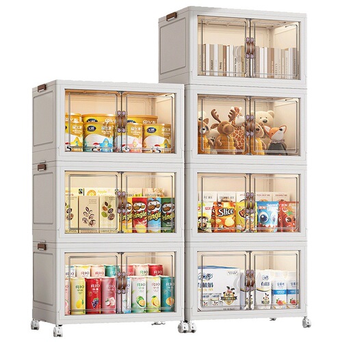 Foldable storage cabinet baby wardrobe storage cabinet installation-free storage cabinet home children's clothes and toys storage box