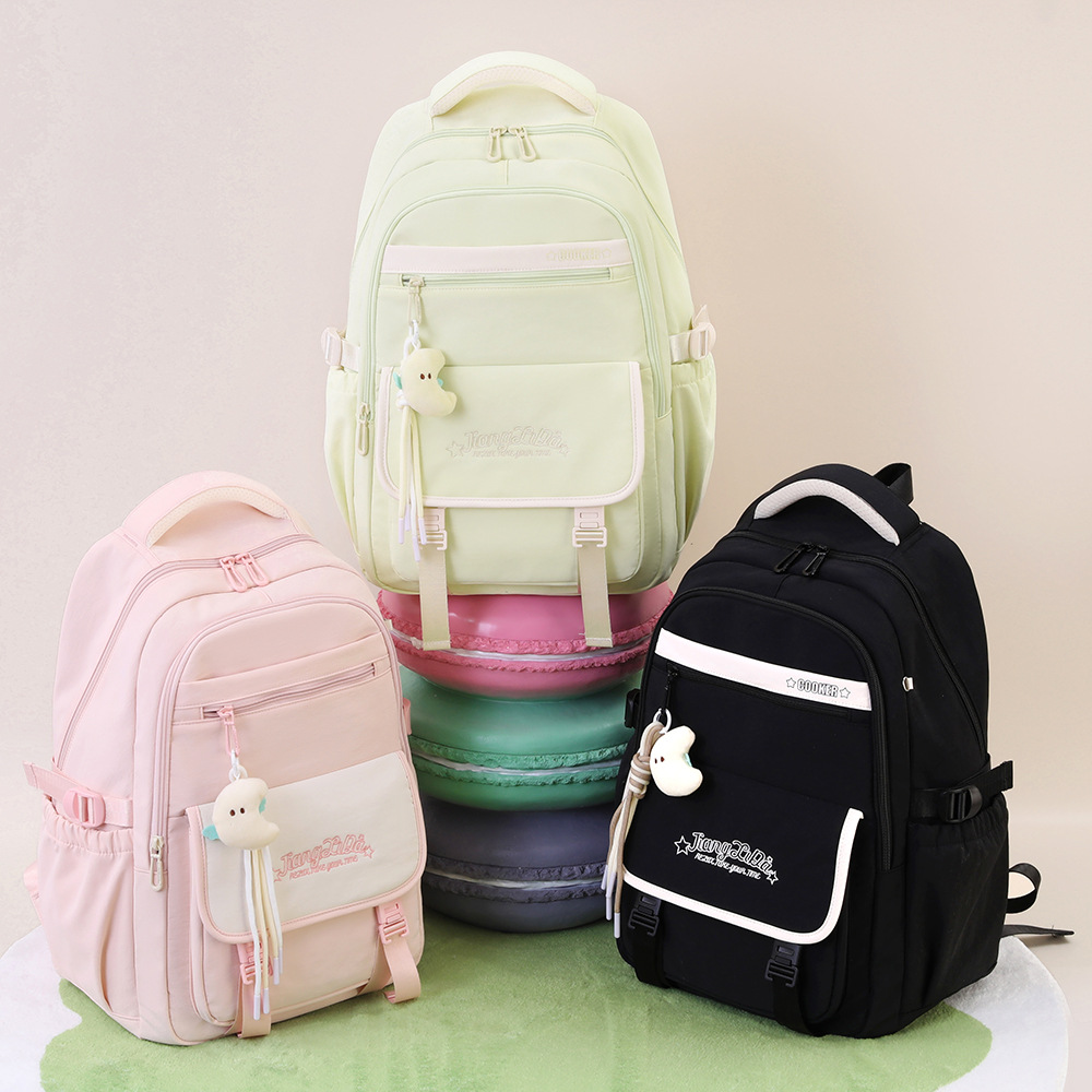 Nueva mochila de alta calidad para estudiantes de secundaria junior, mochila de hombro de gran capacidad, juveniles ligeros y universales