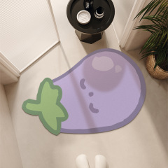 アニメ浴室マット吸水速乾珪藻泥マット家庭用トイレドア耐磨耗耐汚れ滑り止めマット