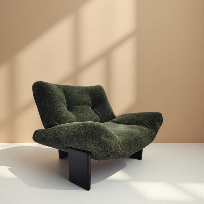 Italian-Style Light Luxury Sofa Chair Emmi Cotton and Linen Fabric Leisure Single Chair Ash Wood Meeting Chair for Living Room and Bedroom Italian-Style Light Luxury Sofa Chair Emmi Cotton and Linen Fabric Leisure Single Chair Ash Wood Meeting Chair for Living Room and Bedroom