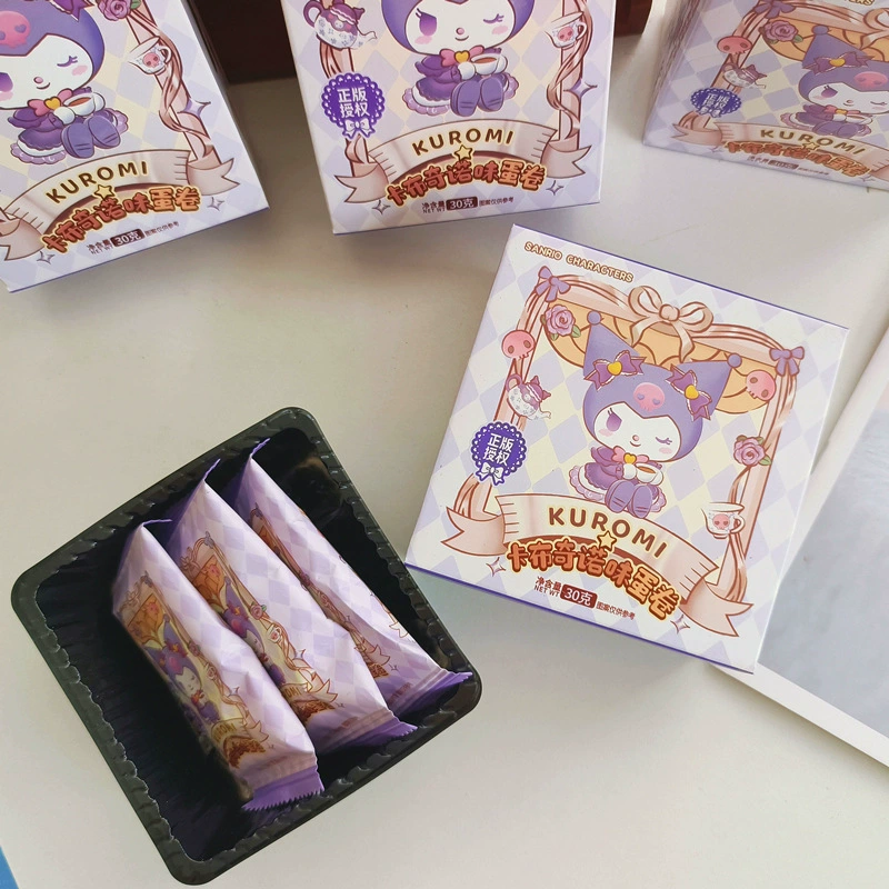 Печенье-ролл с кремовой начинкой «Sanrio» в коробке, 30 г, Kulomi детский сувенир на день рождения и праздник