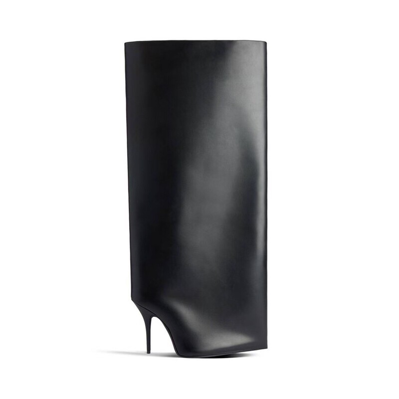 European and American plus size autumn and winter new high heel knee-length boots catwalk cross-border pointed skirt fashion boots women's shoes European and American plus size autumn and winter new high heel knee-length boots catwalk cross-border pointed skirt fashion boots women's shoes