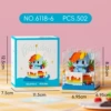 Pony rainbow cake (including photo card, 3*3 transparent building block cover)