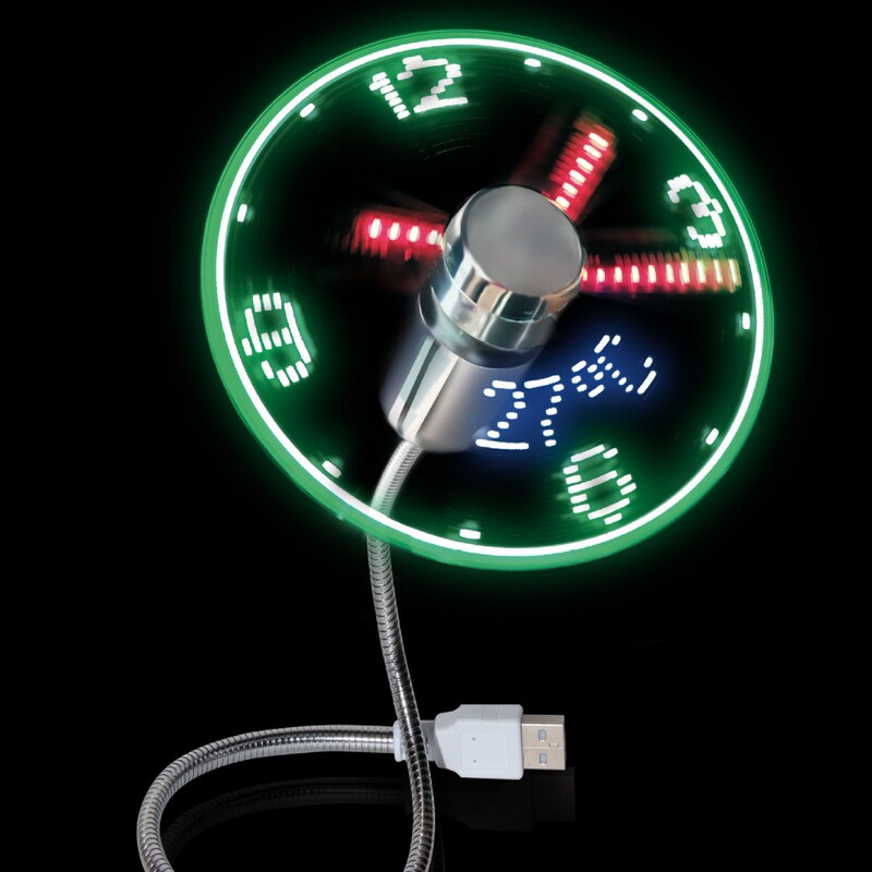 Smart USB Clock Fan with Led Light, Time and Temperature Display, Flexible Hose, Electroplated Fan, Stylish and Practical Creative Gift Smart USB Clock Fan with Led Light, Time and Temperature Display, Flexible Hose, Electroplated Fan, Stylish and Practical Creative Gift