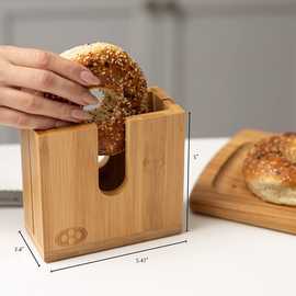 零食切片盒家用木制切片收纳盒原装客厅厨房创意切片机储放木盒