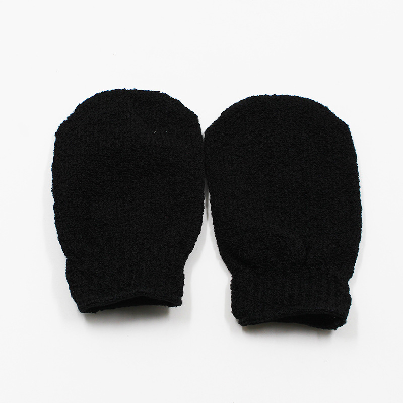 Guantes de toallas de limpieza de cinco dedos para adultos, toallas de baño, artefactos de baño de espalda, toallas de baño de espalda, guantes de espesación de barro frotados