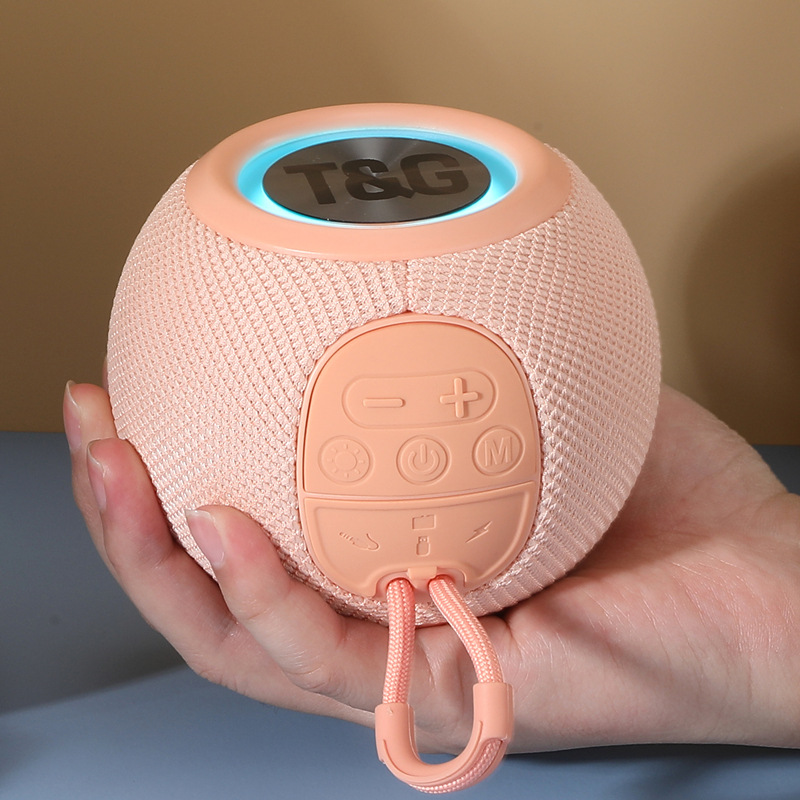 TG337 Audio Bluetooth Speaker Round Fabric Desktop Small Audio Home Wireless Outdoor Bluetooth Audio Low Weight