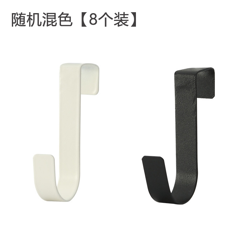 Gancho para puerta de armario de acero inoxidable 2F, gancho para puerta de cocina sin taladro, gancho para ropa de dormitorio, gancho para puerta de armario.