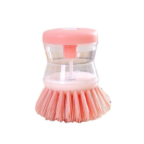 Huisi kitchen dishwashing brush, dishwashing liquid, push-type automatic liquid-adding dishwashing brush, household stove cleaning pot brush