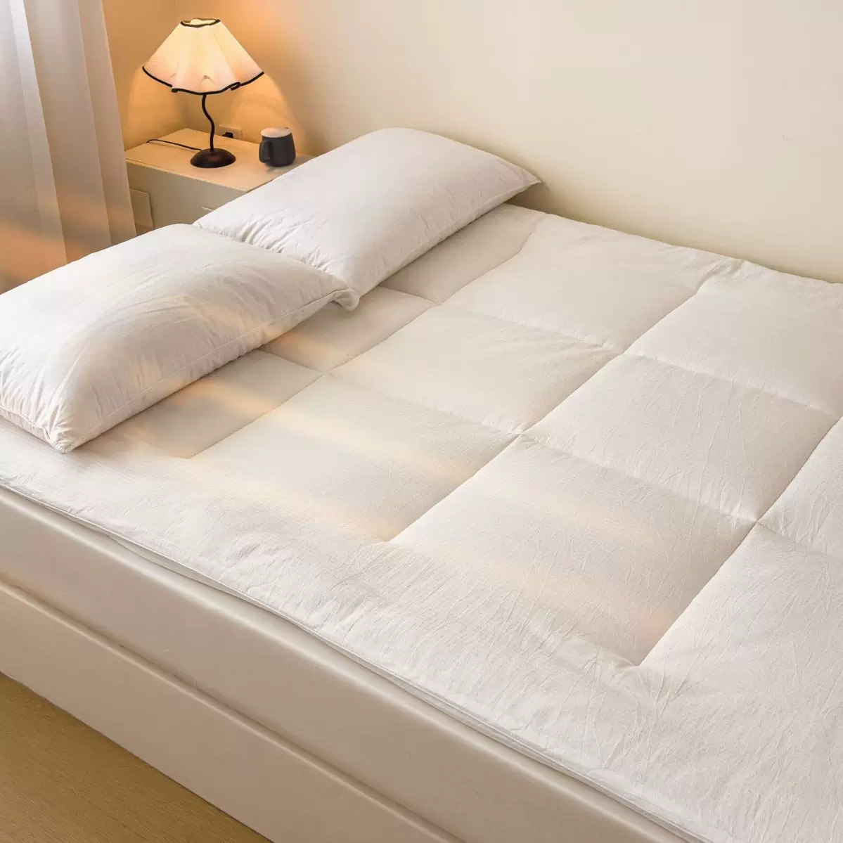 天然棉花裸棉新疆长绒棉花 家用卧室床褥垫 床垫软垫褥子垫子垫被