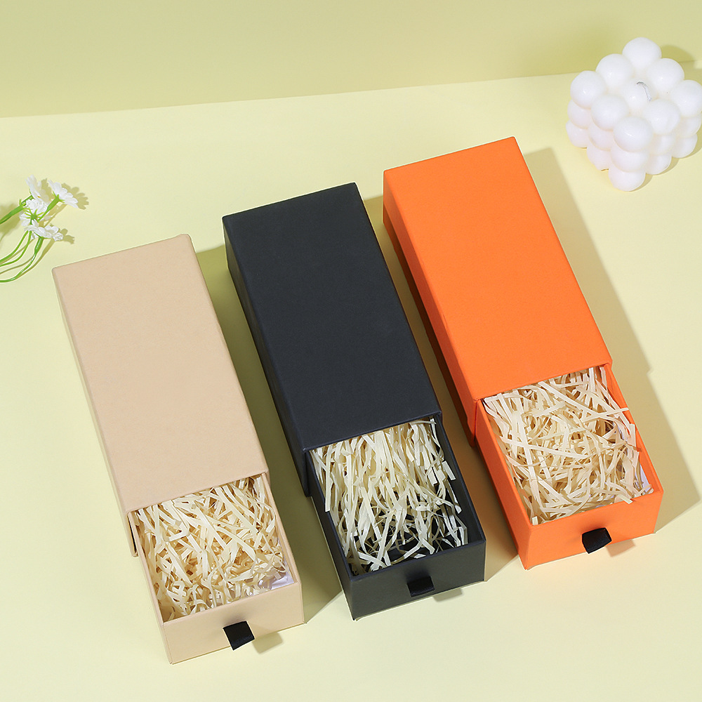 Ready Stock Glasses Box Packaging Box Drawer-Type Watch Box Perfume Storage Box Aromatherapy Cosmetics Gift Box