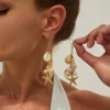 03 gold earrings (pair) 3629