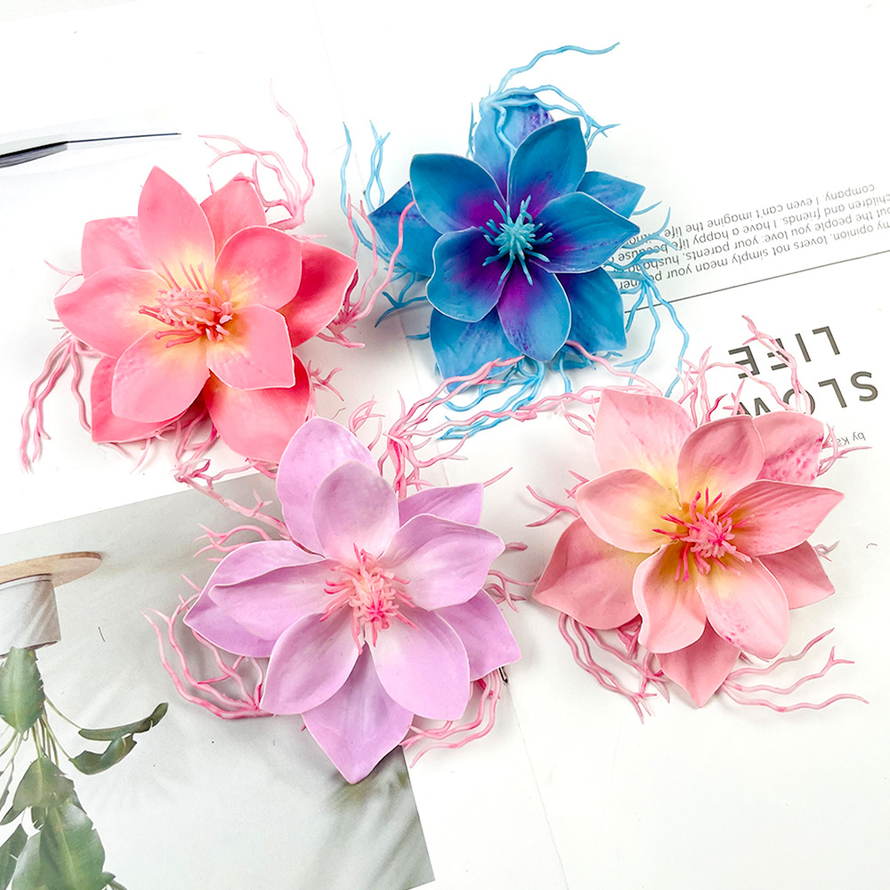 artificial dragon whisker jasmine flower hand felt cloth fake flower minority headdress hairpin flower making accessories diy small ornaments