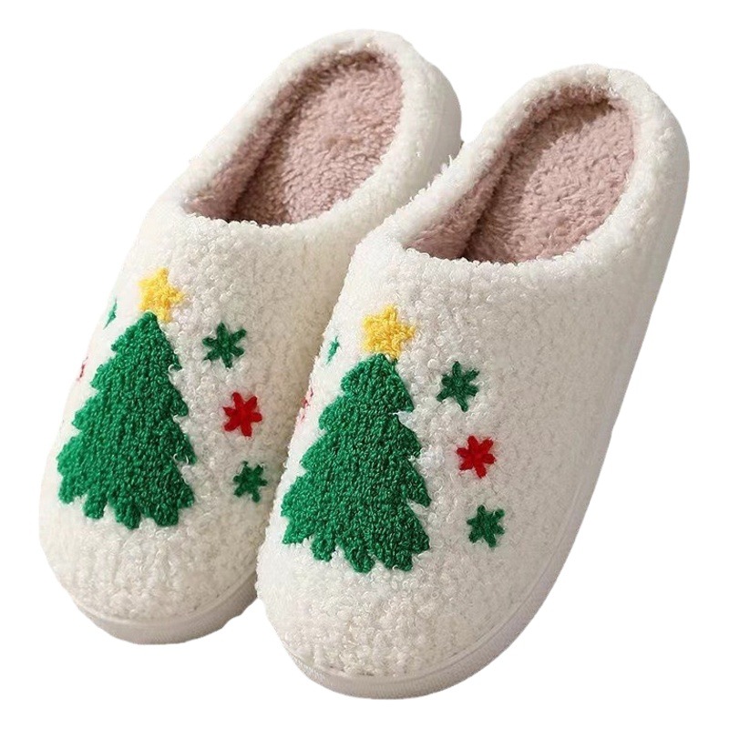 Transfronterizo en stock Nuevo Hogar cactus cálido invierno Zapatillas de algodón pareja hombres y mujeres de fondo grueso suela suave zapatos antideslizantes