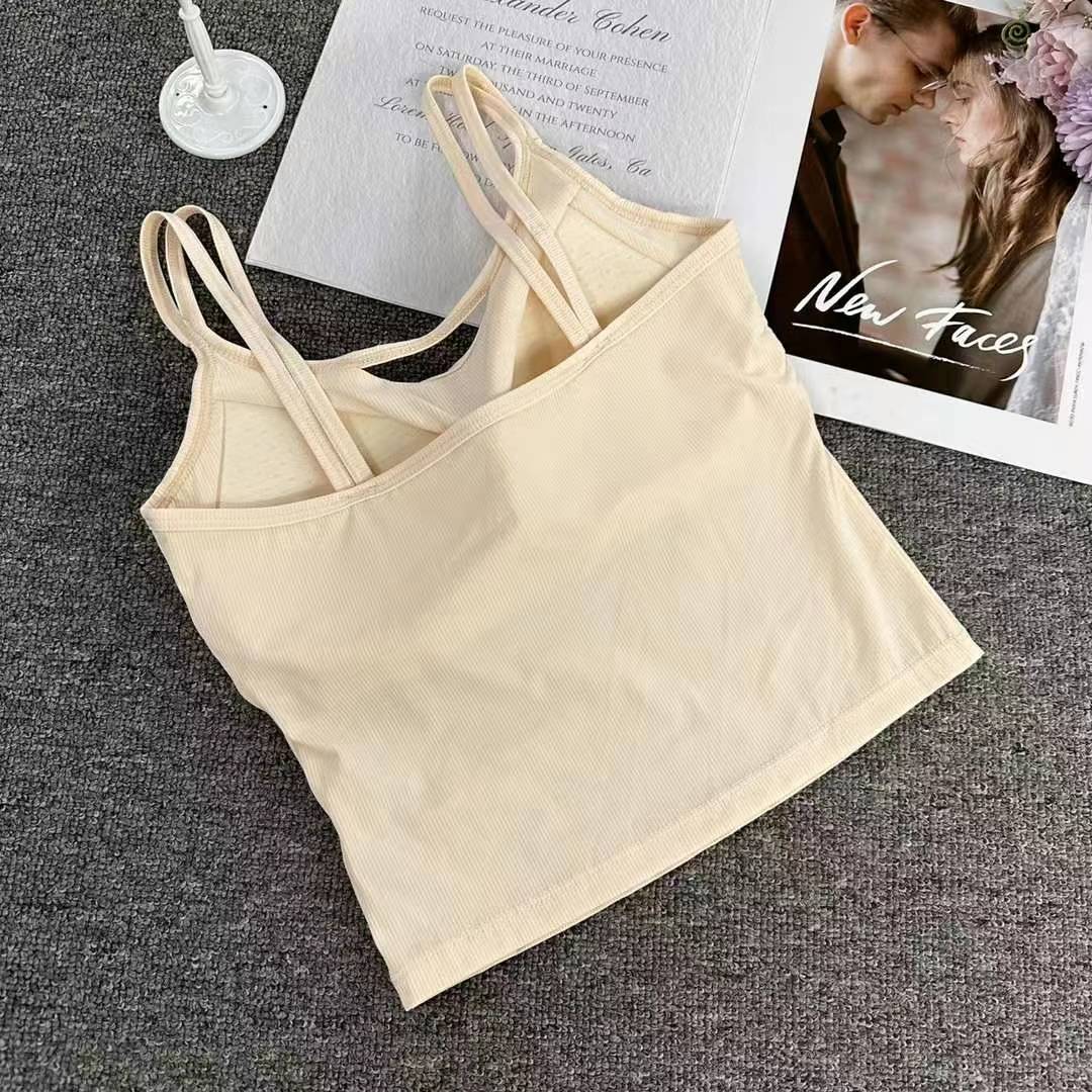 Nuevo algodón largo de alta calidad chaleco de mujer sin anillo de acero bra de yoga ropa interior deportiva mujer al por mayor