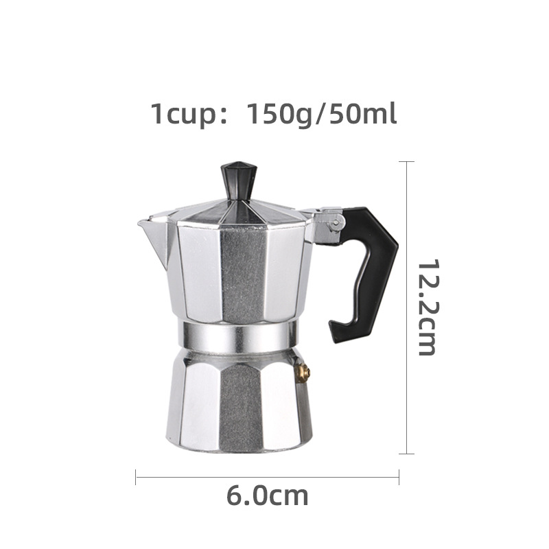 Moca de aluminio 1 taza 50ml