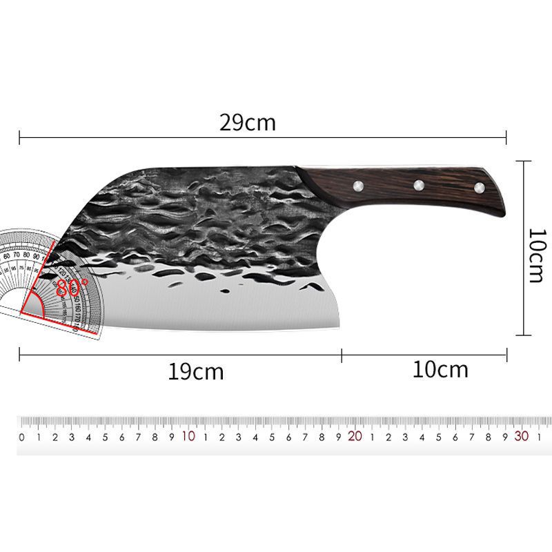 Hueso de corte de cuchillo de corte de pescado cuchillo de corte de huesos cuchillo de corte de verduras cuchillo de corte de carne de estilo antiguo martillo de corte de verduras cuchillo de cocina doméstico sin