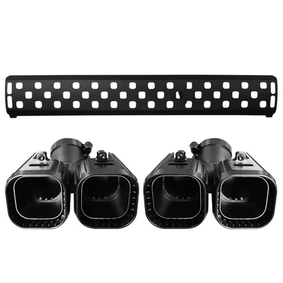 Suitable for the New Defender Tail Pipe 90/110/130 Exhaust Pipe Modified Four-Out Stainless Steel Mechanical Model (Exhaust pipe) - second-generation-tailpipe-20t-gasoline-version