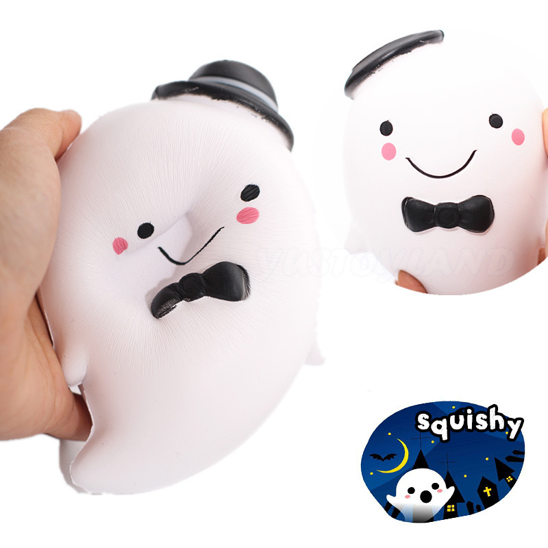 pu slow rebound smile water drop man Mr. squishy fat ghost cute jewelry Halloween Toy pu slow rebound smile water drop man Mr. squishy fat ghost cute jewelry Halloween Toy
