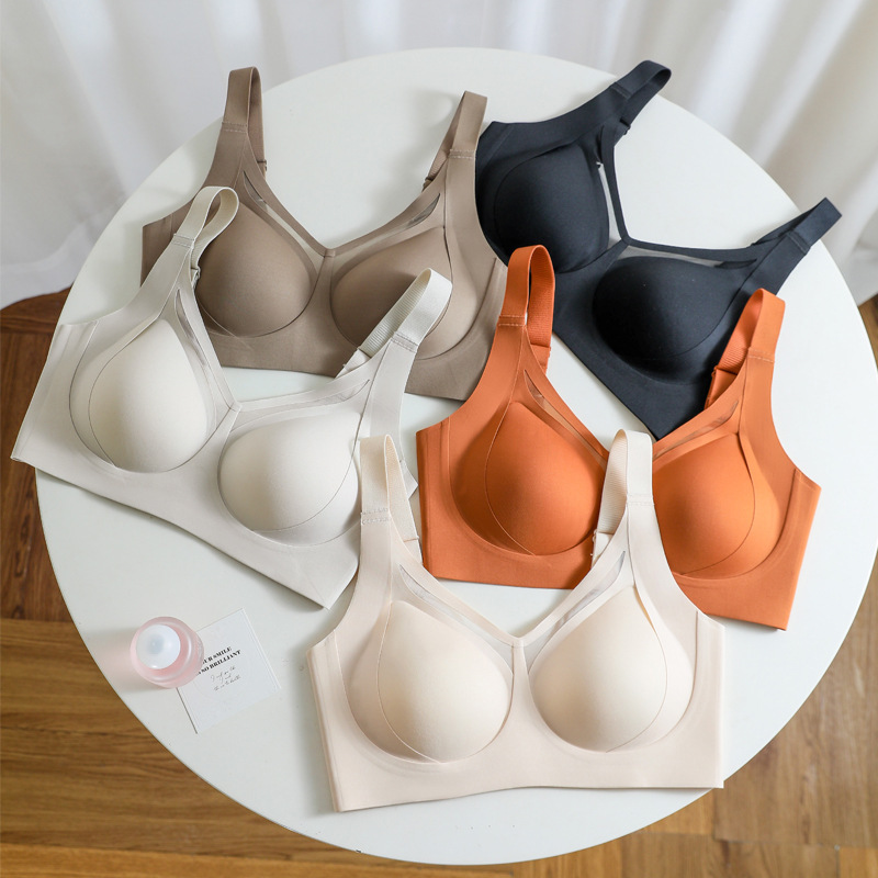 Seamless Underwear for Women, Thin, Breathable, Push-Up, Big Breasts, Small Breasts, Anti-Sagging Bra, No Rims, Sexy Bra Seamless Underwear for Women, Thin, Breathable, Push-Up, Big Breasts, Small Breasts, Anti-Sagging Bra, No Rims, Sexy Bra